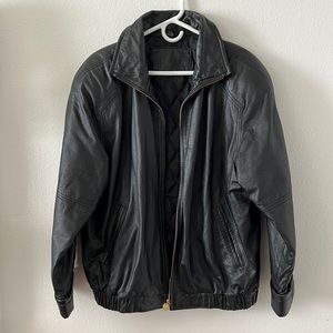 Leather bomber jacket vintage